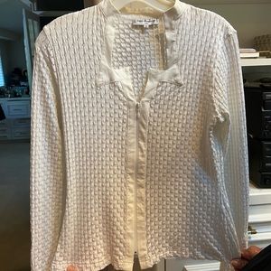 White Anne Fontaine French Blouse